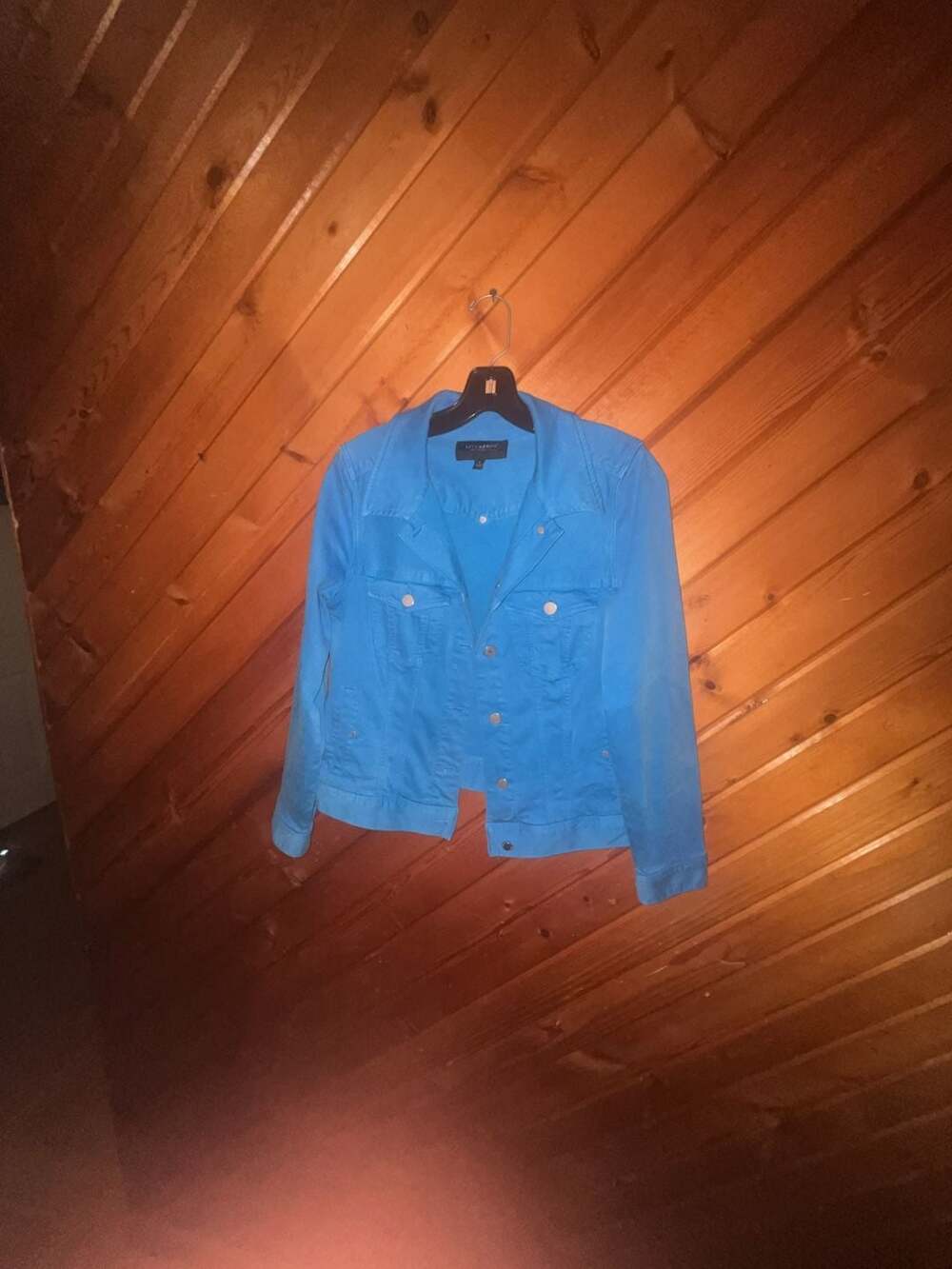 Liverpool Los Angeles Classic Bright Blue Stretch Denim Jacket